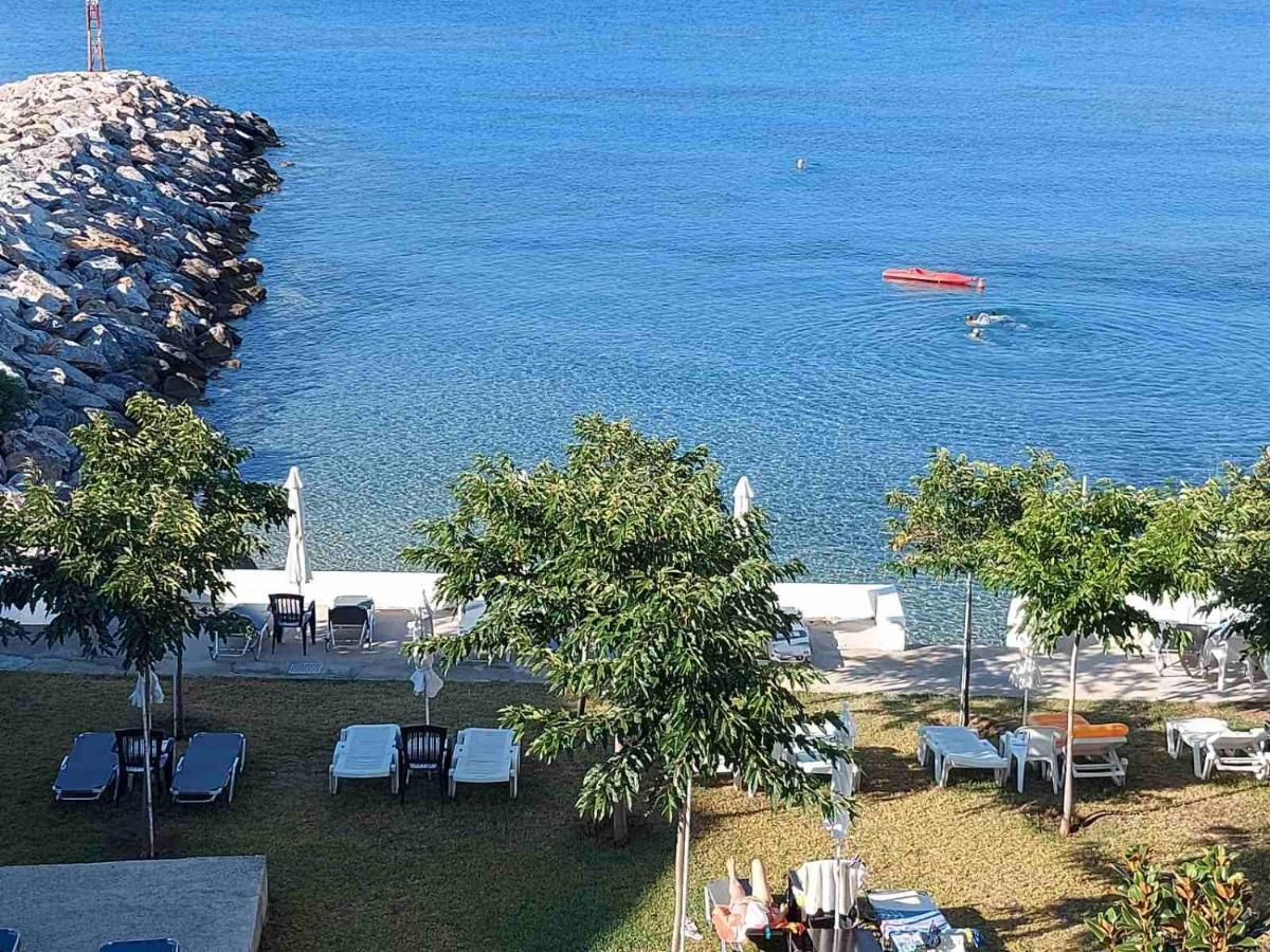 Pansion Alexandros By The Sea Aparthotel เนอา สกีโอนี ภายนอก รูปภาพ